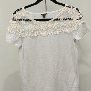 Ann Taylor Lace Tee